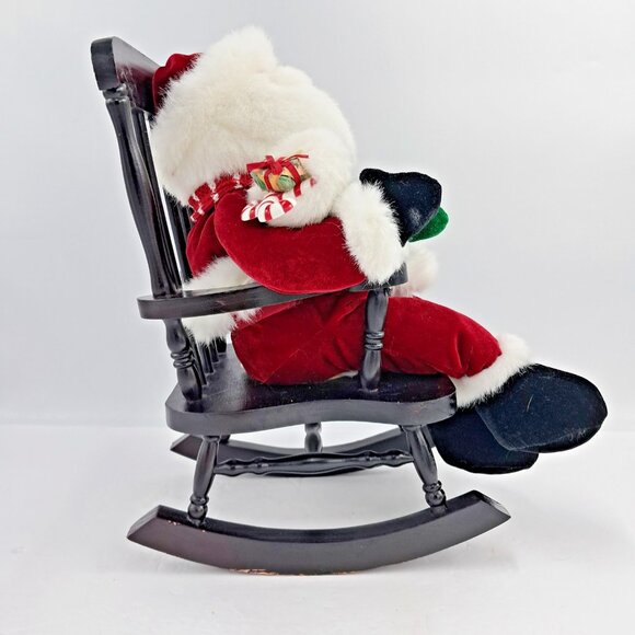 Christmas Dan Dee Rocking Chair Santa Sings Santa Claus is Coming to Town VIDEO - Picture 12 of 17